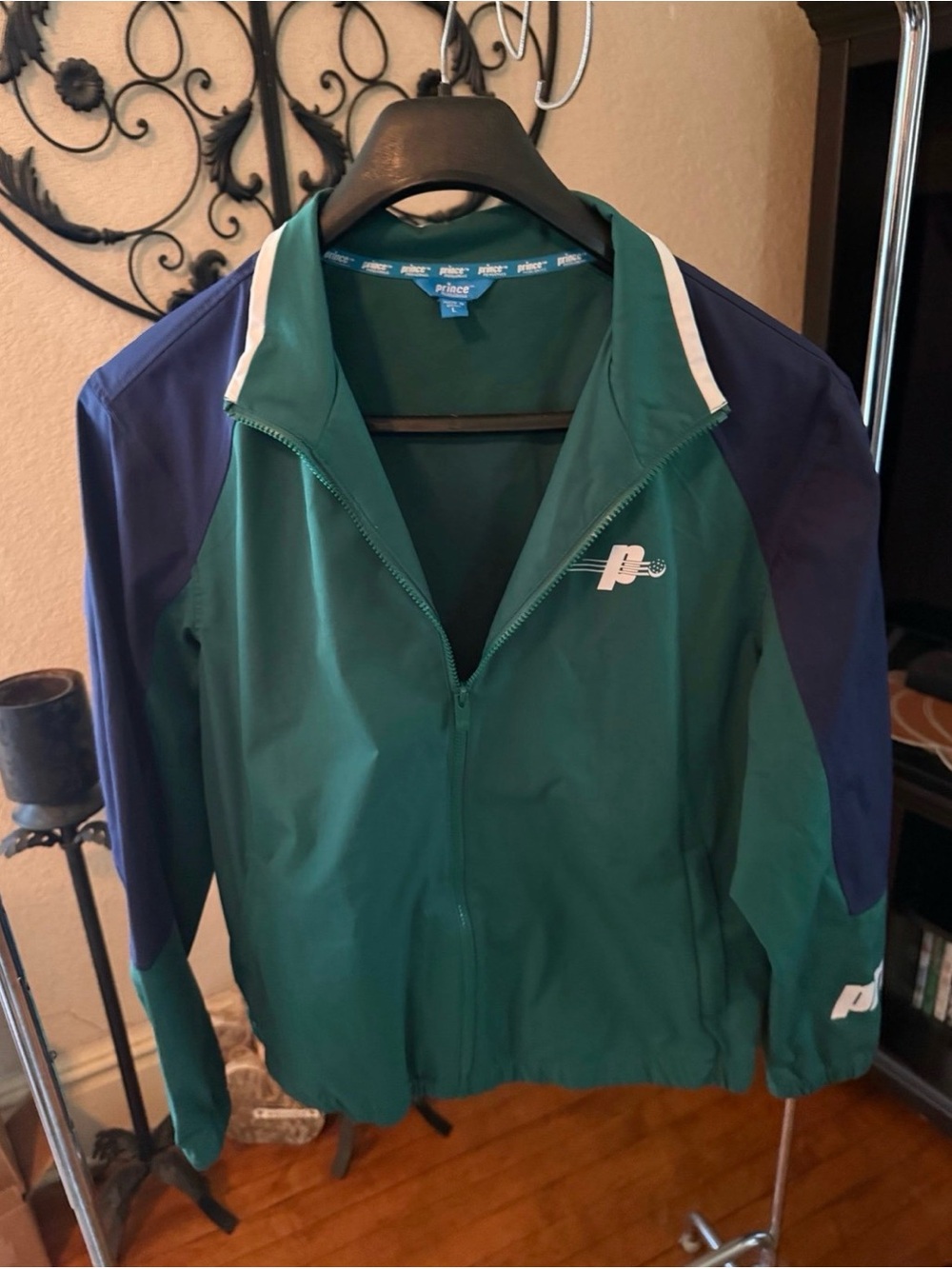 Prince Women's Green & Navy windbreaker Jacket